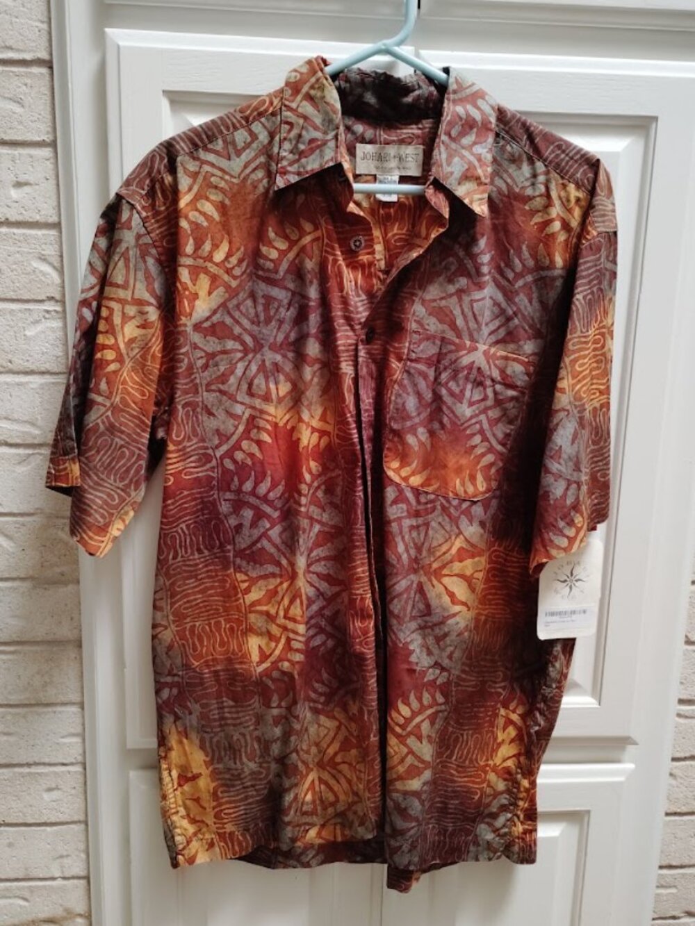 Johari West Men's Hawaiian Shirt sz L